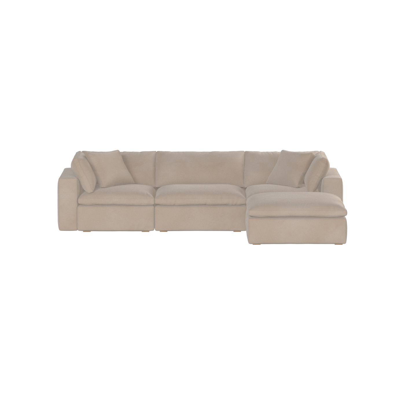 Ari three seater modular corner Sofa With Full Fabric Customisation