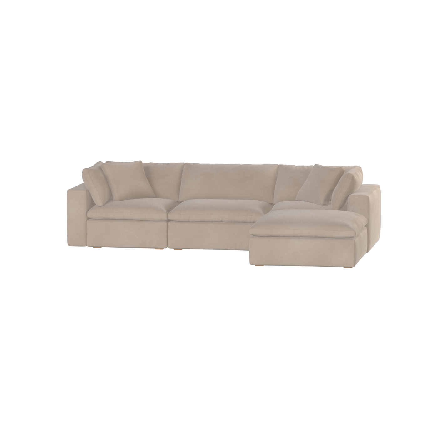 Ari three seater modular corner Sofa With Full Fabric Customisation