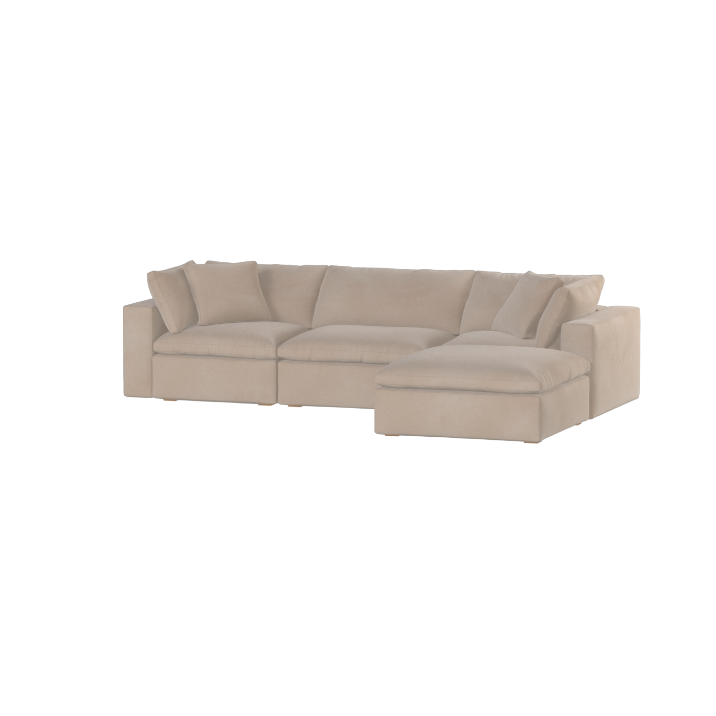 Ari three seater modular corner Sofa With Full Fabric Customisation