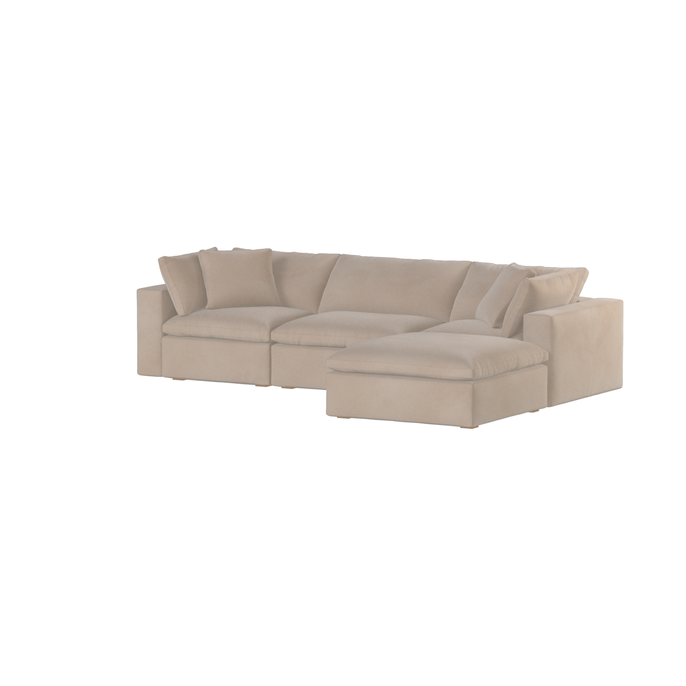 Ari three seater modular corner Sofa With Full Fabric Customisation