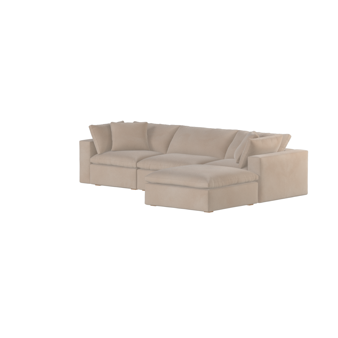 Ari three seater modular corner Sofa With Full Fabric Customisation