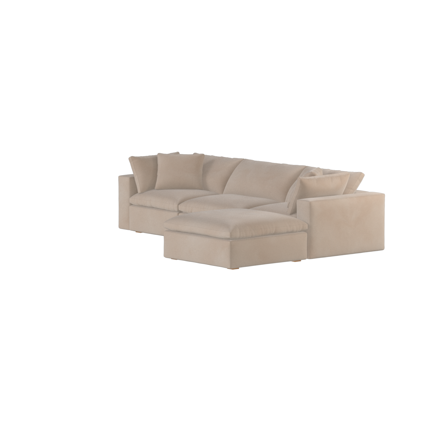 Ari three seater modular corner Sofa With Full Fabric Customisation