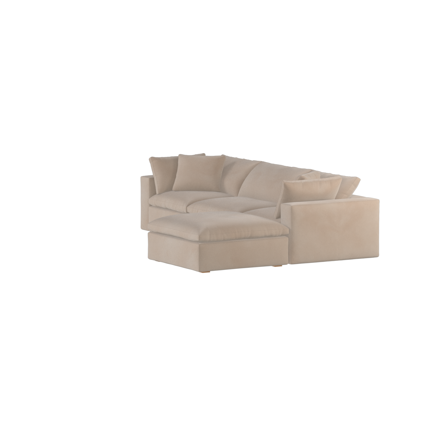 Ari three seater modular corner Sofa With Full Fabric Customisation