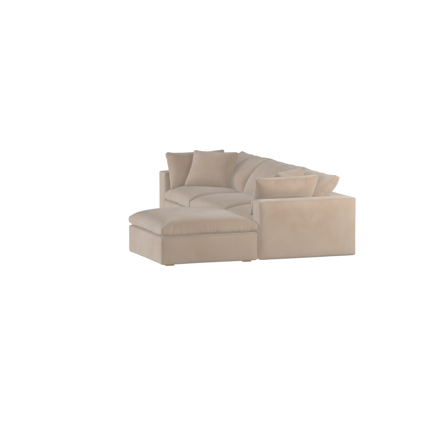 Ari three seater modular corner Sofa With Full Fabric Customisation