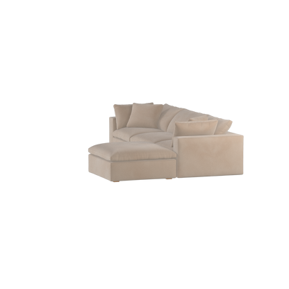Ari three seater modular corner Sofa With Full Fabric Customisation