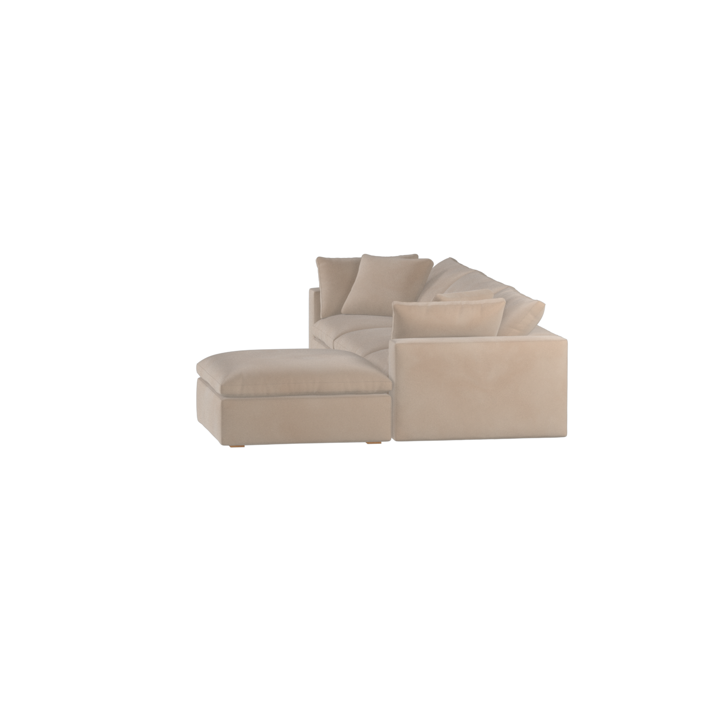 Ari three seater modular corner Sofa With Full Fabric Customisation