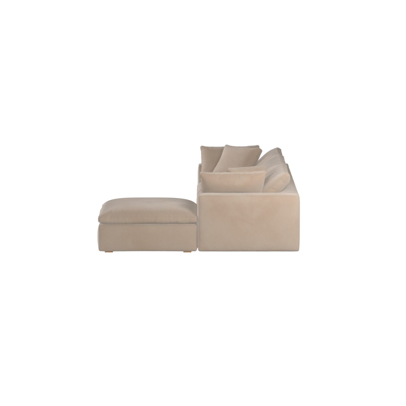 Ari three seater modular corner Sofa With Full Fabric Customisation