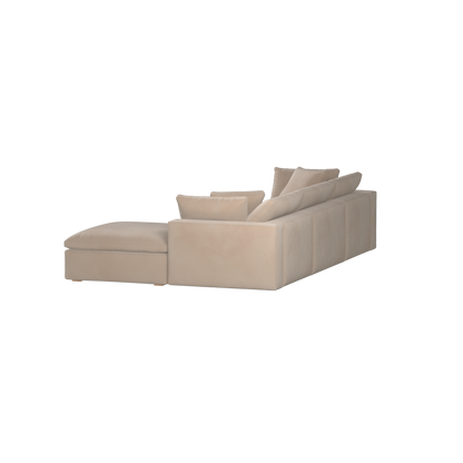 Ari three seater modular corner Sofa With Full Fabric Customisation