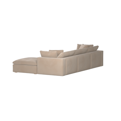 Ari three seater modular corner Sofa With Full Fabric Customisation