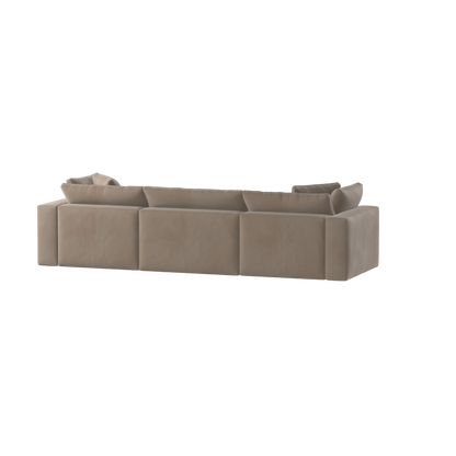 Ari three seater modular corner Sofa With Full Fabric Customisation