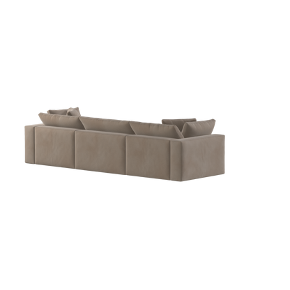 Ari three seater modular corner Sofa With Full Fabric Customisation