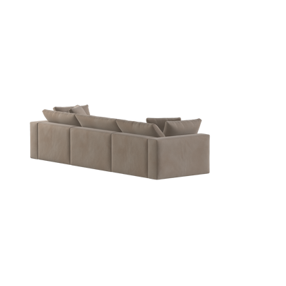 Ari three seater modular corner Sofa With Full Fabric Customisation