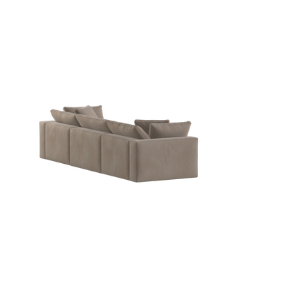 Ari three seater modular corner Sofa With Full Fabric Customisation