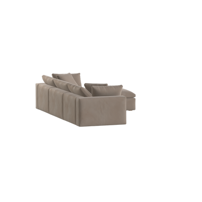 Ari three seater modular corner Sofa With Full Fabric Customisation