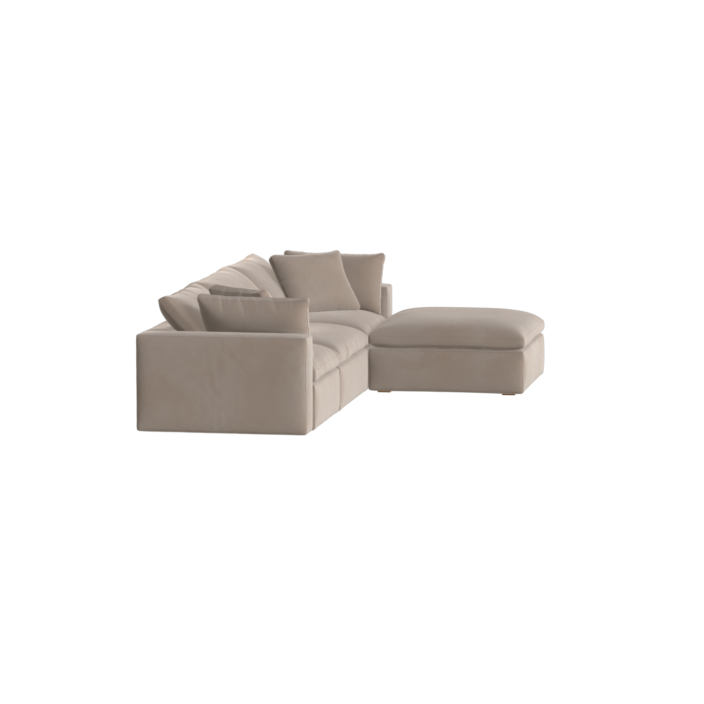 Ari three seater modular corner Sofa With Full Fabric Customisation