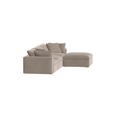 Ari three seater modular corner Sofa With Full Fabric Customisation