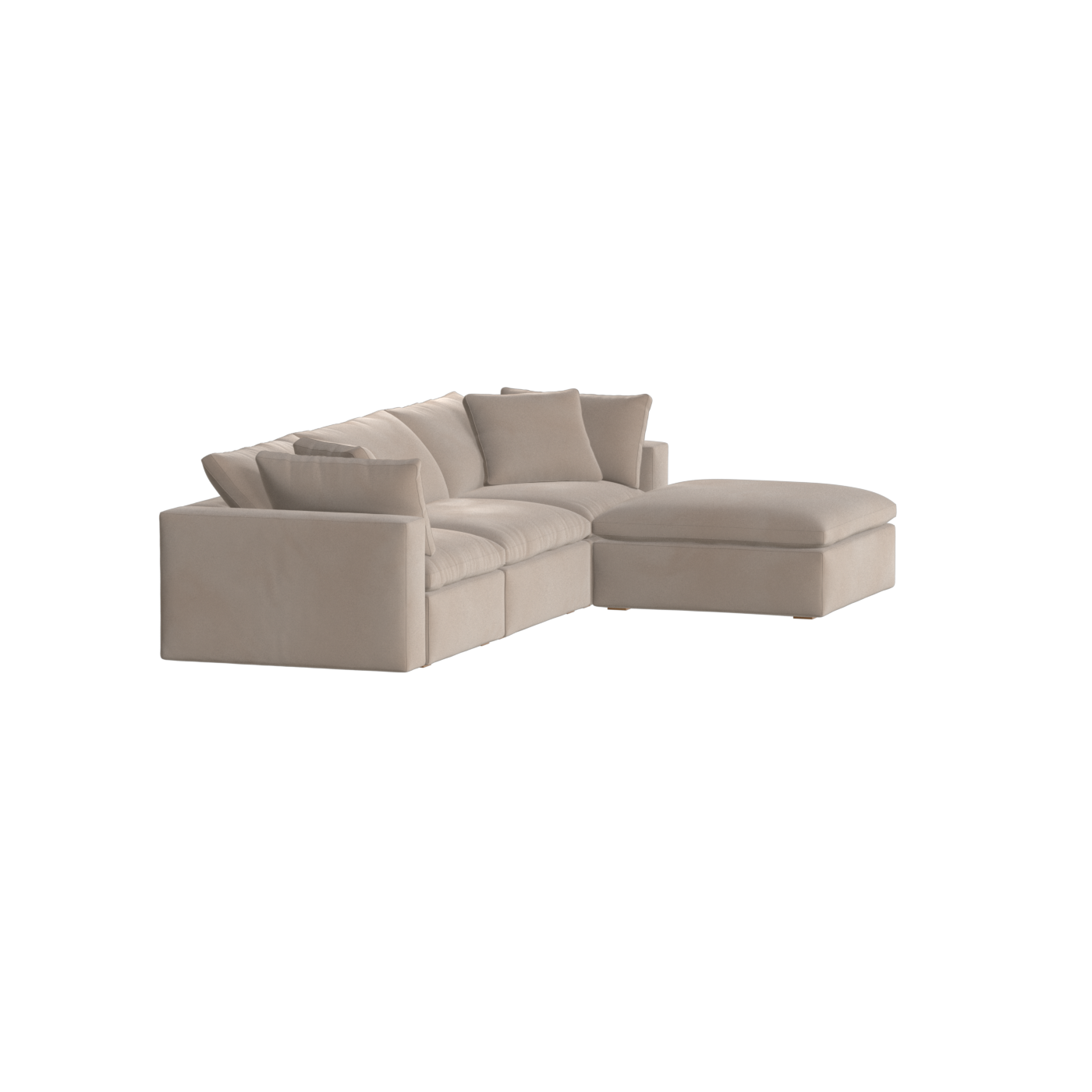 Ari three seater modular corner Sofa With Full Fabric Customisation