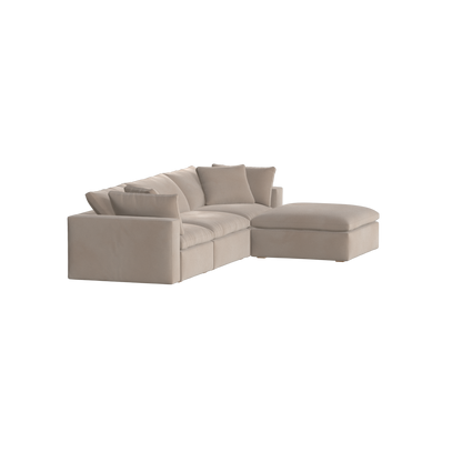 Ari three seater modular corner Sofa With Full Fabric Customisation