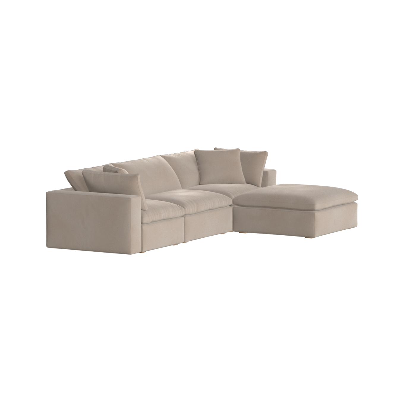 Ari three seater modular corner Sofa With Full Fabric Customisation