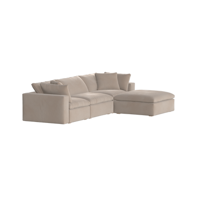 Ari three seater modular corner Sofa With Full Fabric Customisation