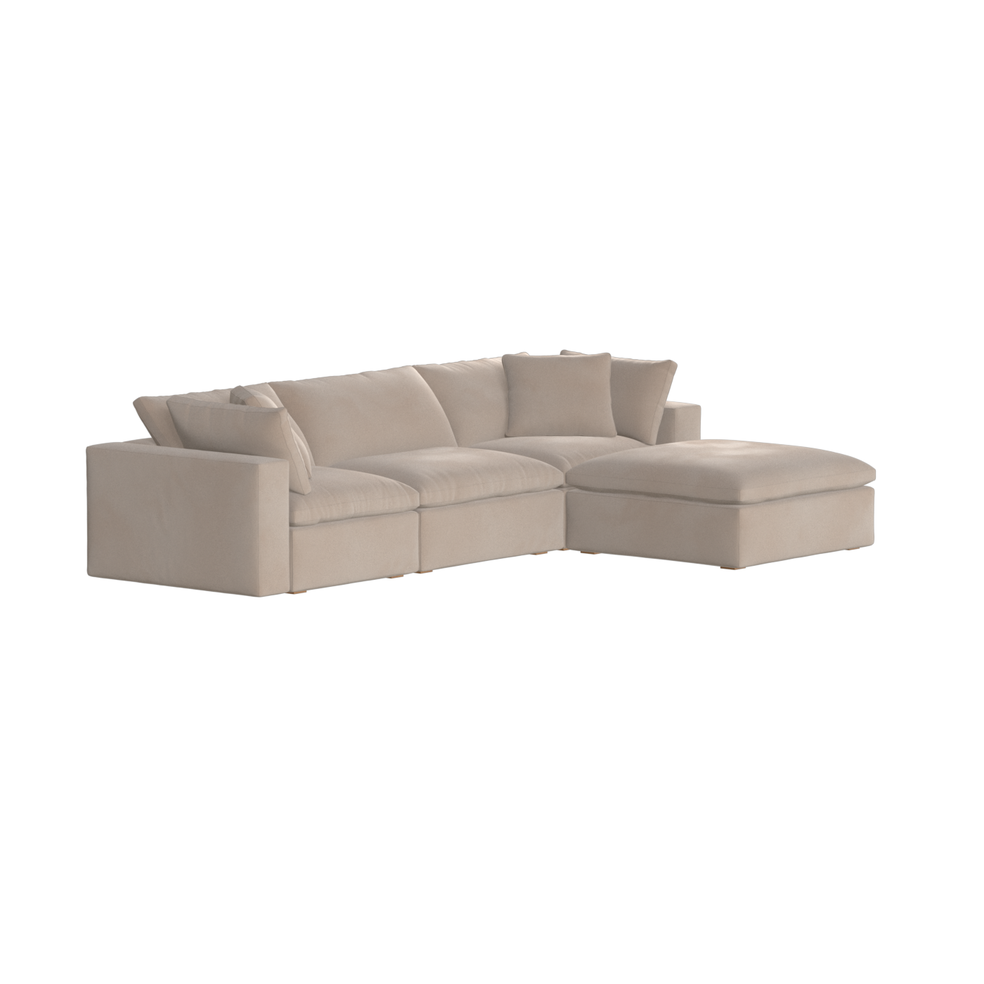 Ari three seater modular corner Sofa With Full Fabric Customisation