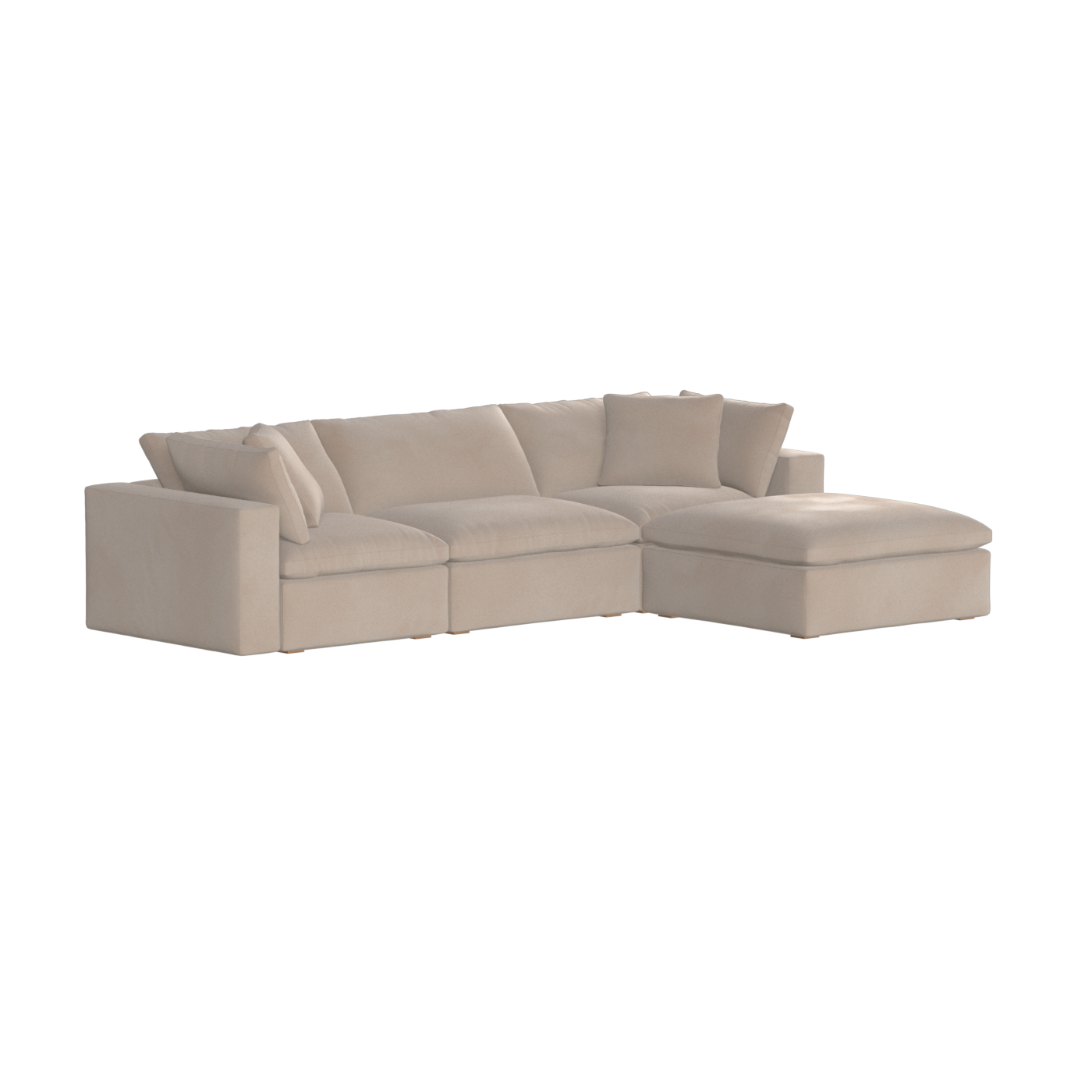 Ari three seater modular corner Sofa With Full Fabric Customisation