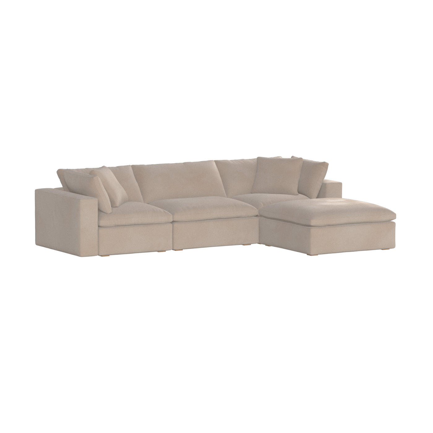 Ari three seater modular corner Sofa With Full Fabric Customisation