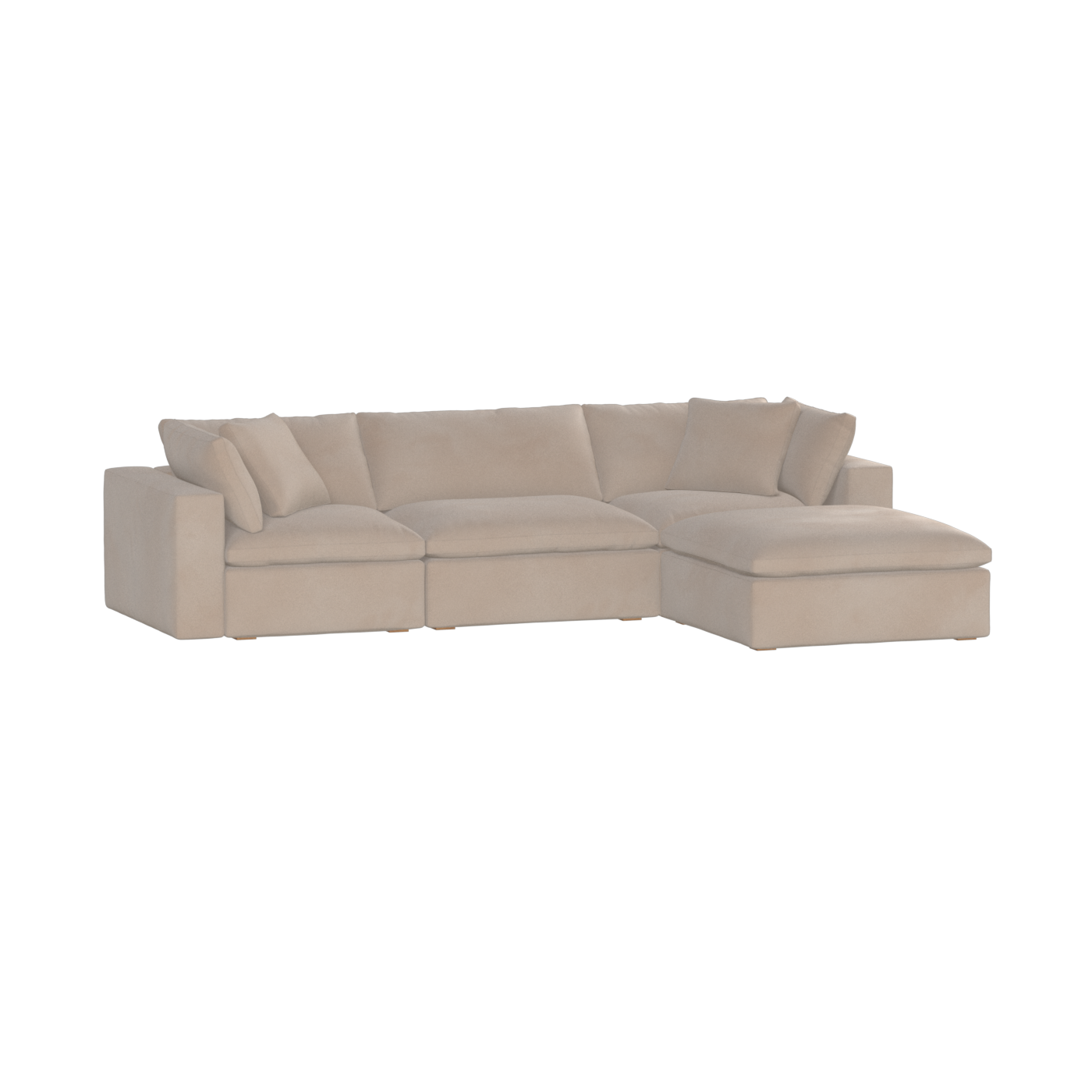 Ari three seater modular corner Sofa With Full Fabric Customisation