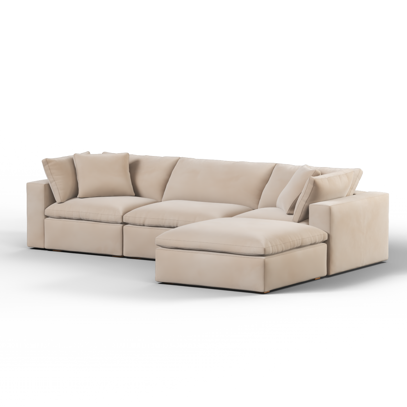 Ari three seater modular corner Sofa With Full Fabric Customisation