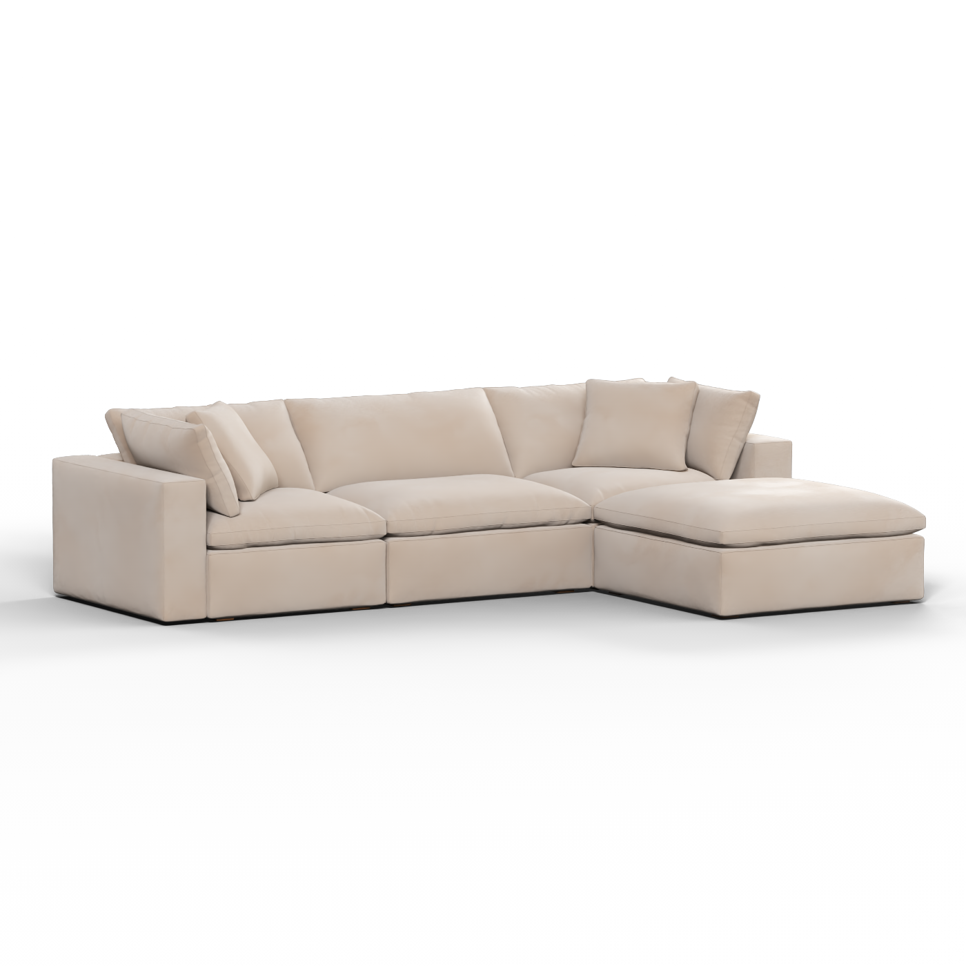 Ari three seater modular corner Sofa With Full Fabric Customisation
