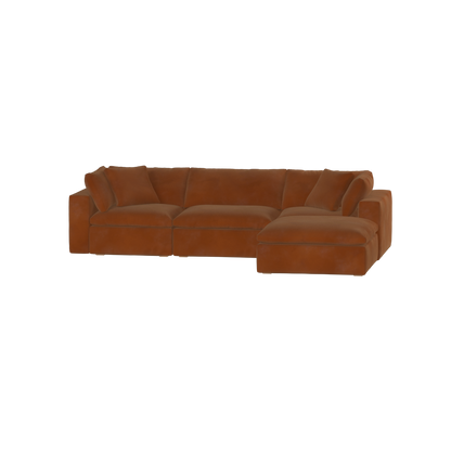 Ari three seater modular corner Sofa With Full Fabric Customisation