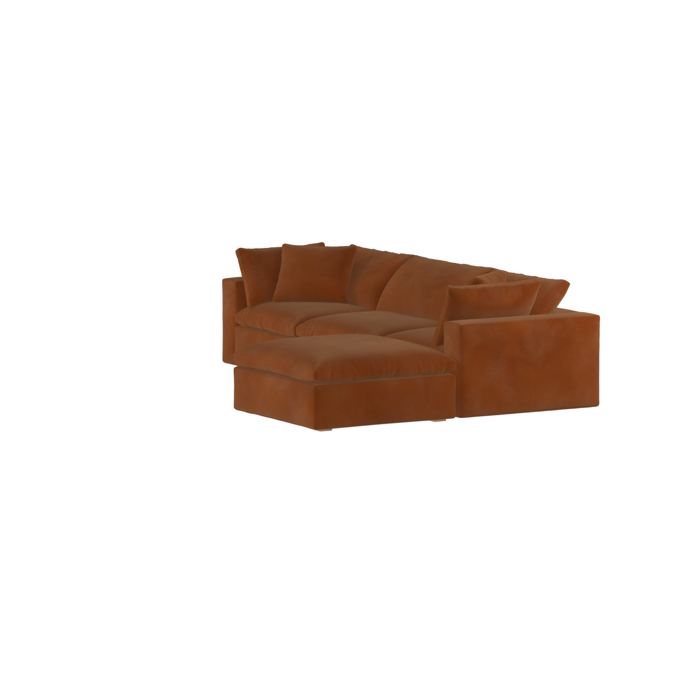 Ari three seater modular corner Sofa With Full Fabric Customisation