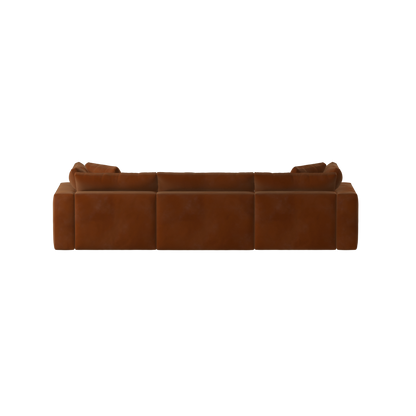 Ari three seater modular corner Sofa With Full Fabric Customisation