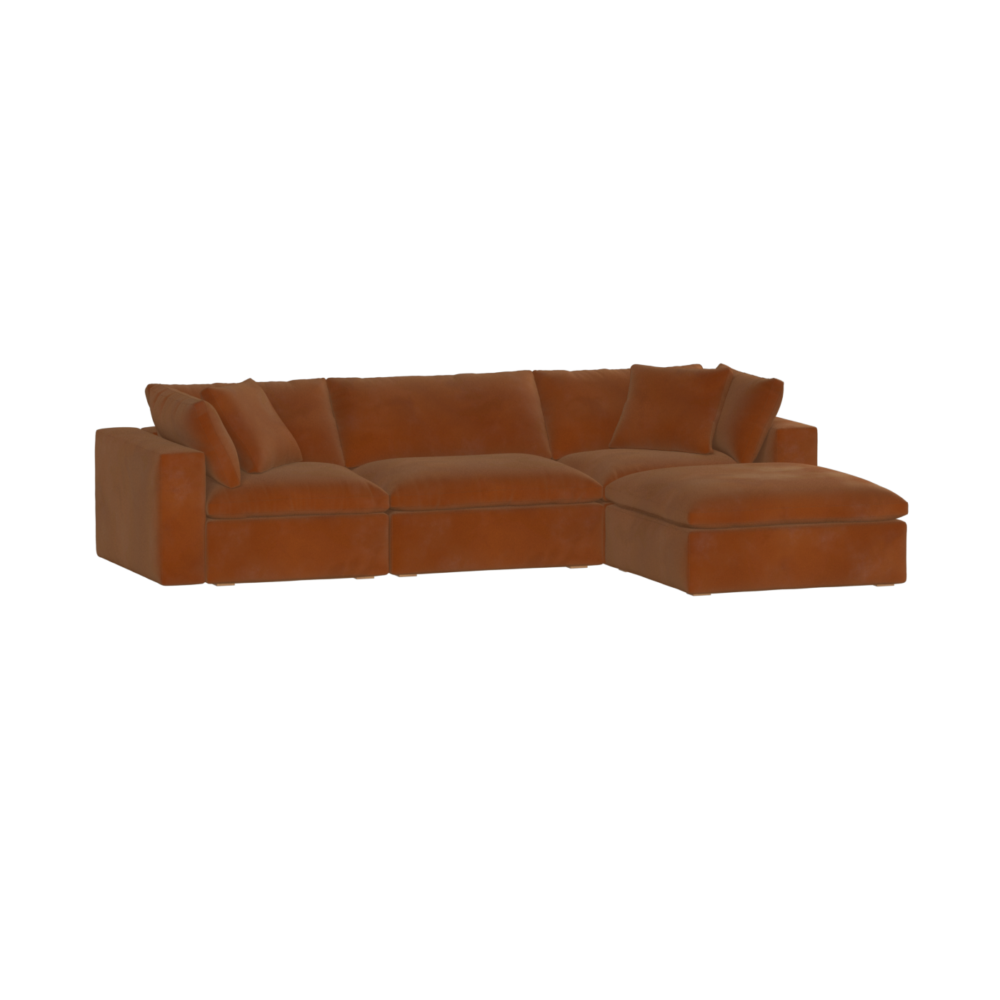 Ari three seater modular corner Sofa With Full Fabric Customisation