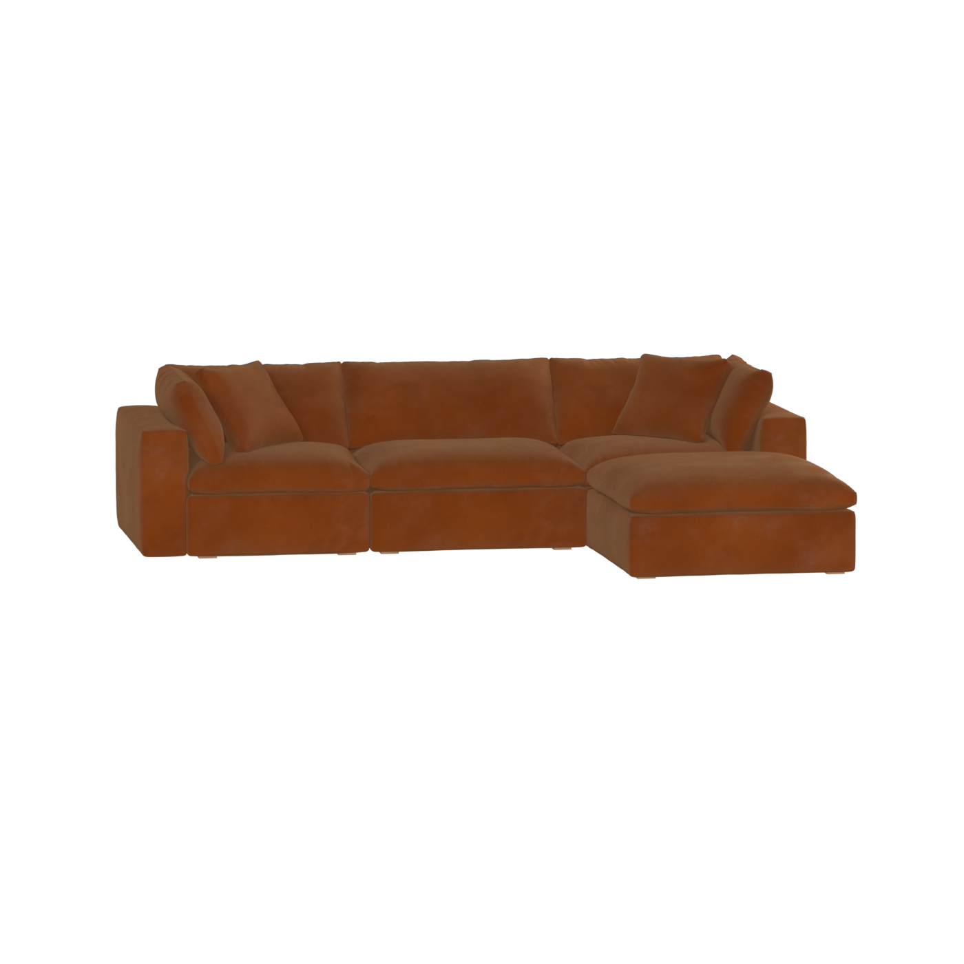 Ari three seater modular corner Sofa With Full Fabric Customisation