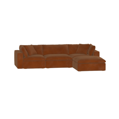 Ari three seater modular corner Sofa With Full Fabric Customisation