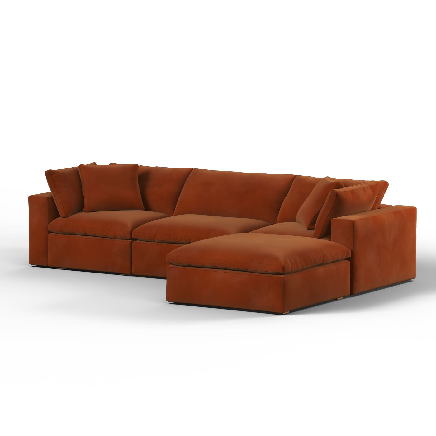 Ari three seater modular corner Sofa With Full Fabric Customisation