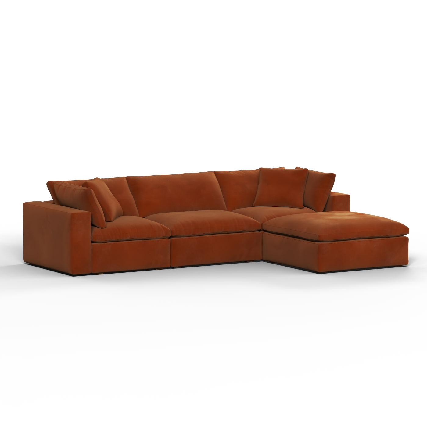 Ari three seater modular corner Sofa With Full Fabric Customisation