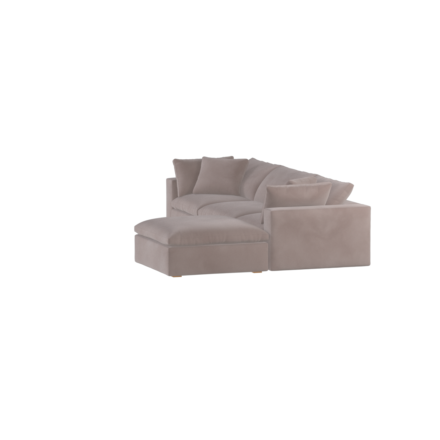 Ari three seater modular corner Sofa With Full Fabric Customisation