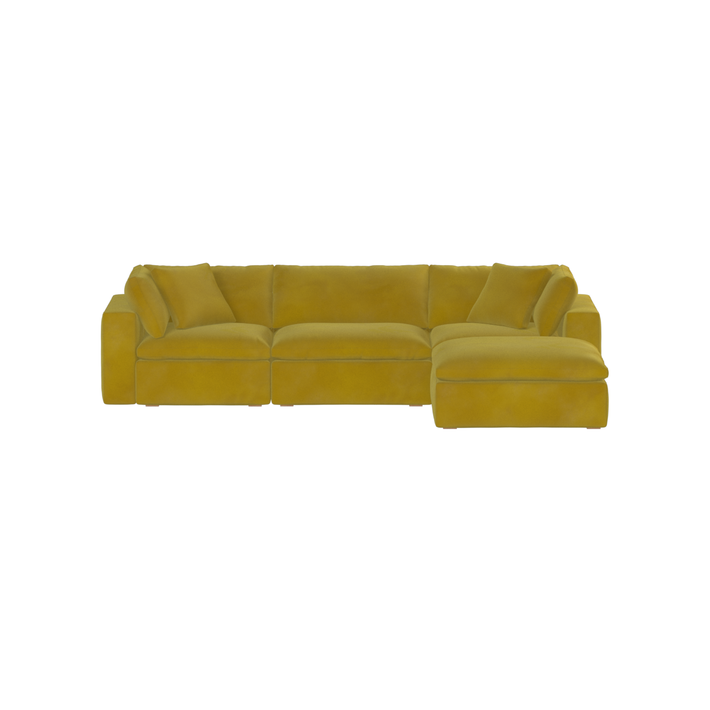 Ari three seater modular corner Sofa With Full Fabric Customisation
