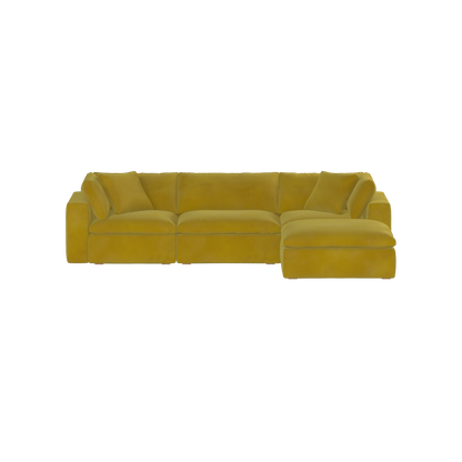 Ari three seater modular corner Sofa With Full Fabric Customisation