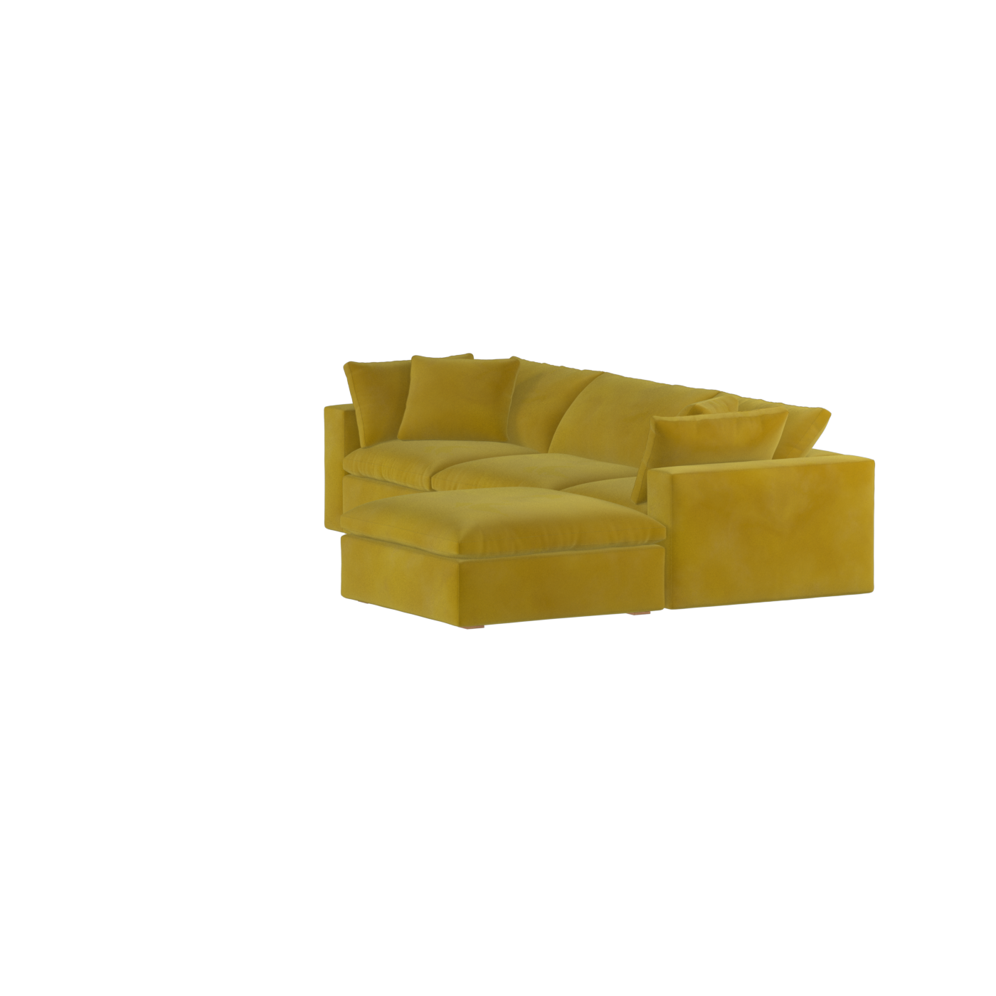 Ari three seater modular corner Sofa With Full Fabric Customisation