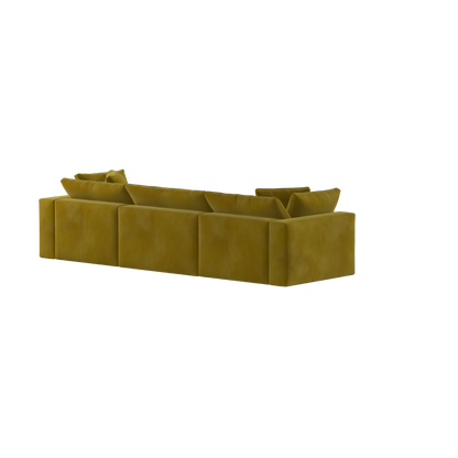 Ari three seater modular corner Sofa With Full Fabric Customisation