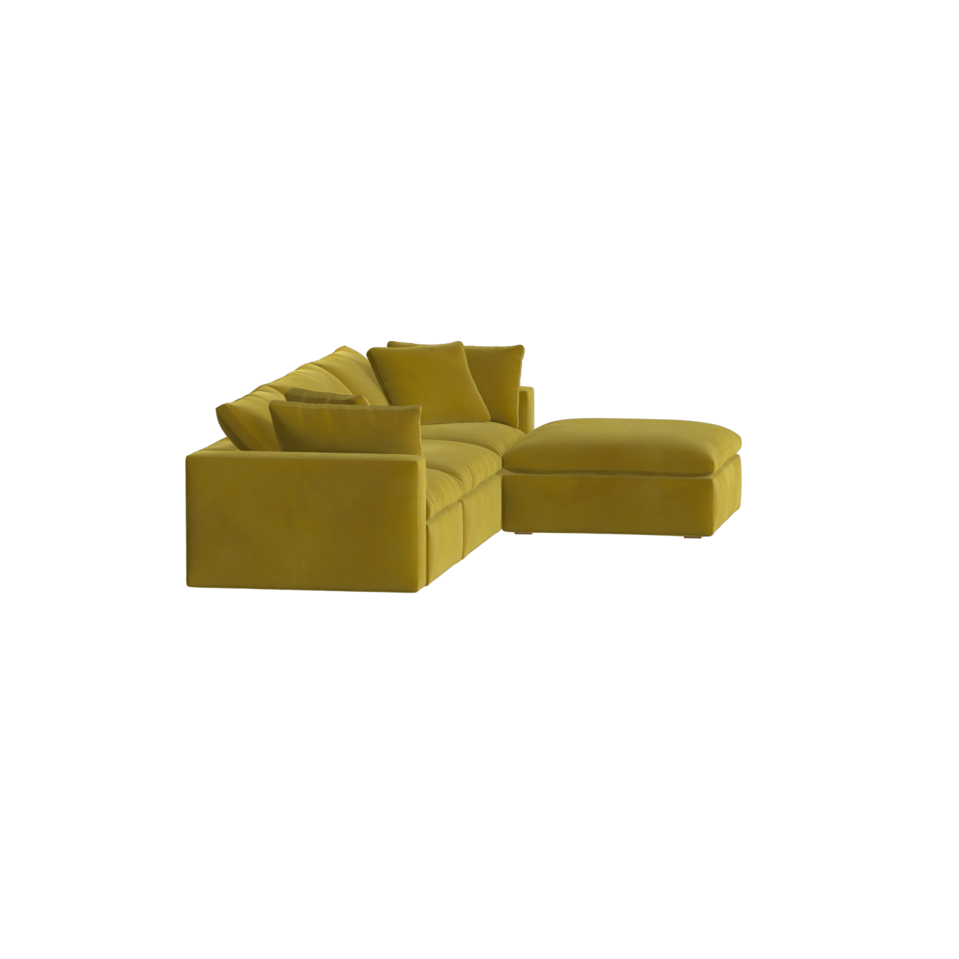 Ari three seater modular corner Sofa With Full Fabric Customisation