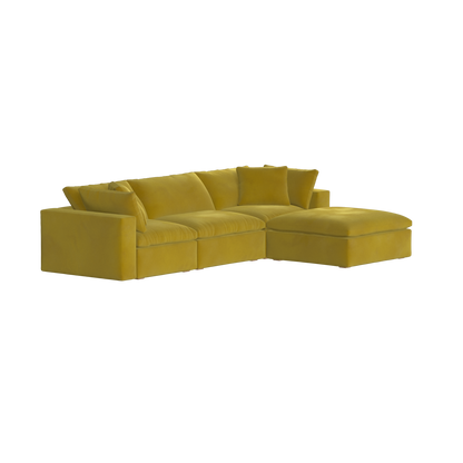 Ari three seater modular corner Sofa With Full Fabric Customisation