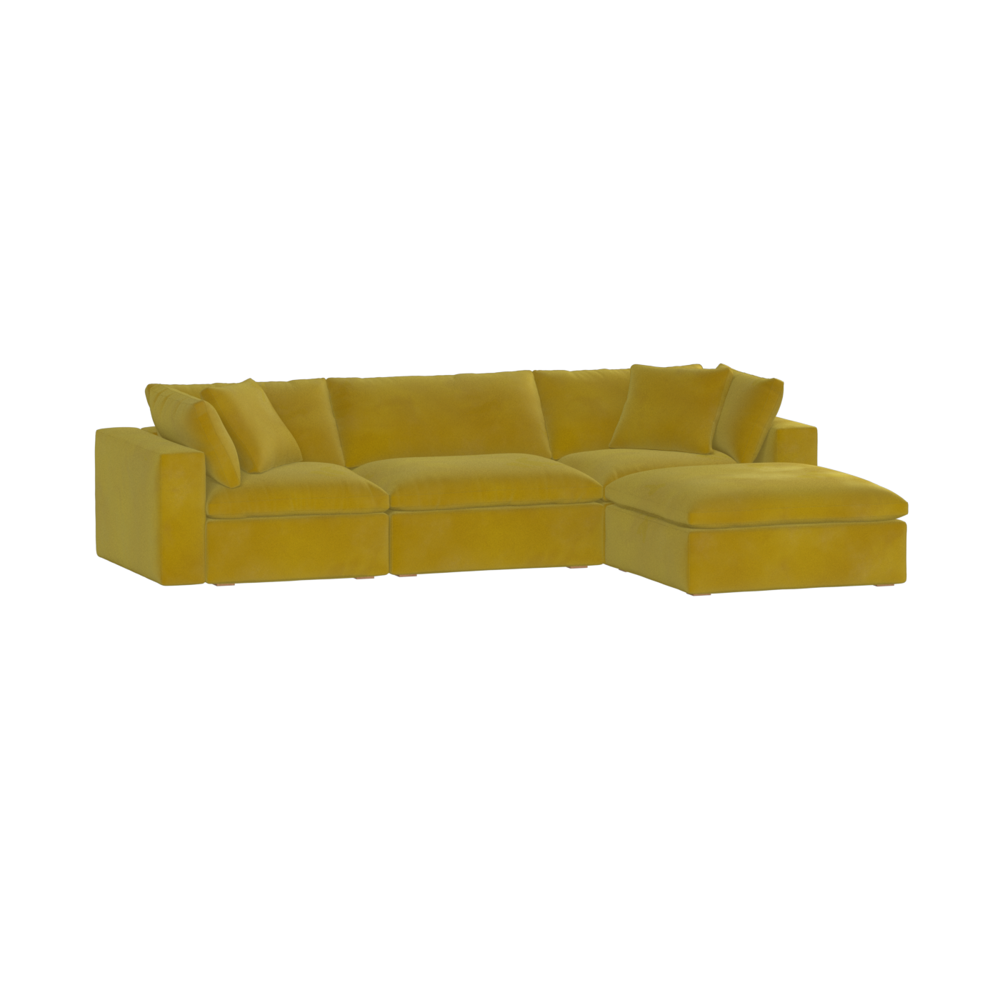 Ari three seater modular corner Sofa With Full Fabric Customisation