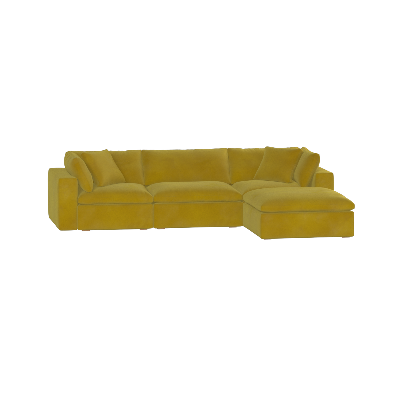 Ari three seater modular corner Sofa With Full Fabric Customisation