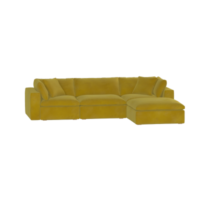 Ari three seater modular corner Sofa With Full Fabric Customisation