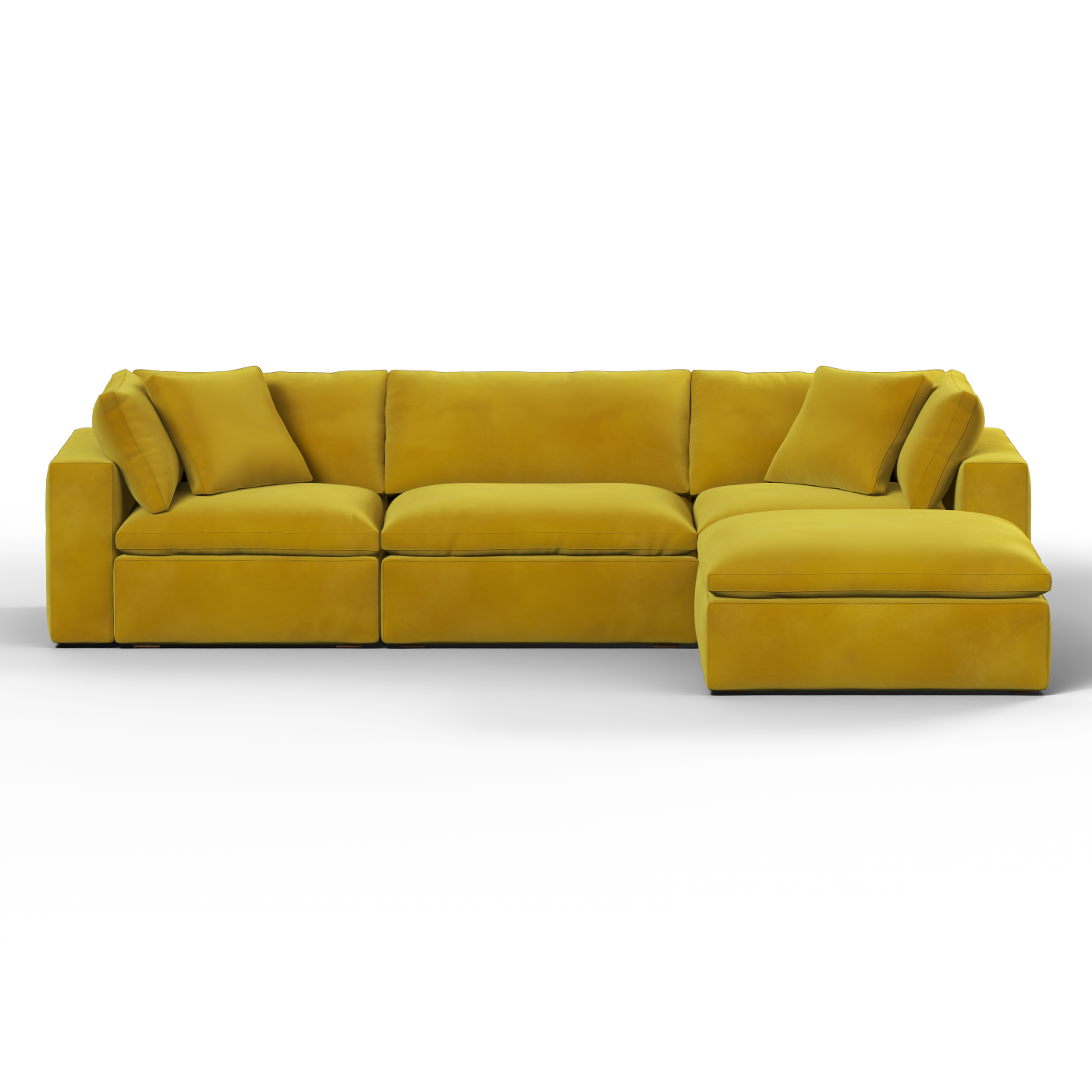 Ari three seater modular corner Sofa With Full Fabric Customisation