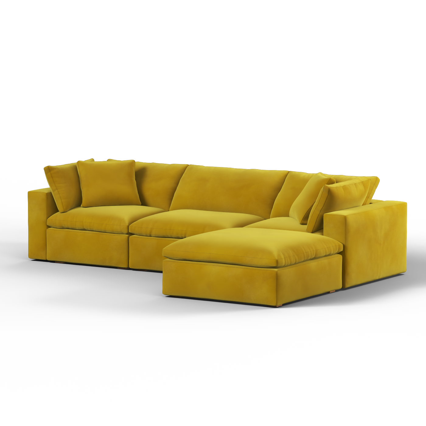 Ari three seater modular corner Sofa With Full Fabric Customisation